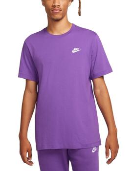 Camiseta Nike M Sportswear Club Morado