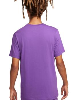 Camiseta Nike M Sportswear Club Morado