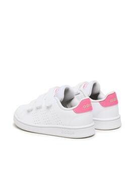 Zapatilla Adidas Advantage CF C Blanco/Rosa