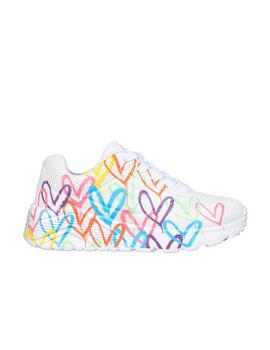 Zapatilla Skechers Uno Lite S-The Love Kids WMN