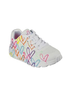 Zapatilla Skechers K Uno Lite Spread The Love WMN