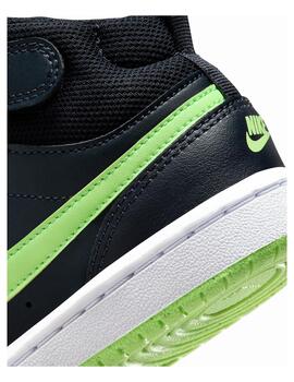 Zapatilla Nike PSV Court Borough Mid2 Marino/Lima
