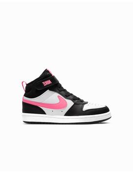 Zapatilla Nike PSV Court Borough Mid2 Negro/Rosa