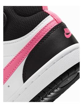 Zapatilla Nike PSV Court Borough Mid2 Negro/Rosa