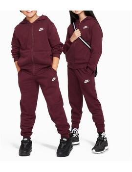 Pantalón Nike Y Club Fleece Granate