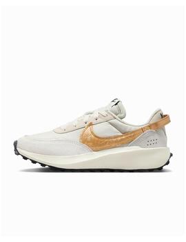 Zapatilla Nike W Waffle Debut ESS Beige/Oro