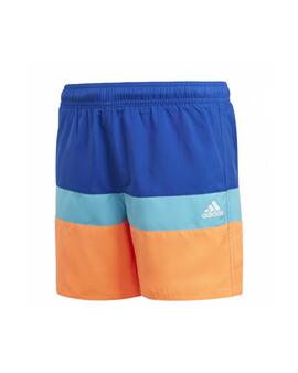 Bañador Playa Adidas YB CB Niño Azul/ Naranja
