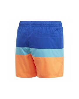 Bañador Playa Adidas YB CB Niño Azul/ Naranja