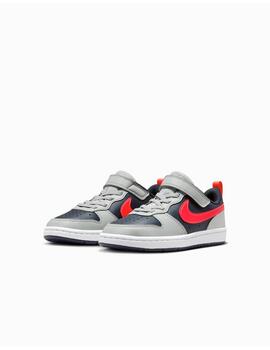Zapatilla Nike PS Court Borough Low Recraft Gris