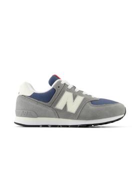 Zapatilla New Balance GS 574 Gris Crema