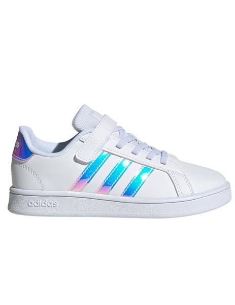 Gran Barrera de Coral Médico Navidad Zapatillas Adidas Grand Court C para niña blancas