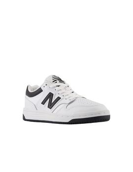 Zapatilla New Balance GS 480BK Blanco/Negro