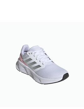 Zapatilla Adidas W Galaxy 6 Blanco/Plata/Rosa