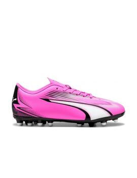 Bota Puma Ultra Play MG JR Rosa/Blanco