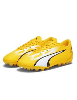 Bota Puma Ultra Play MG JR Amarillo/Blanco