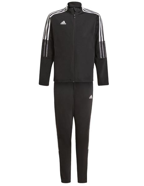 PANTALÓN DE CHANDAL ADIDAS CON PUÑO JUNIOR, NEGRO