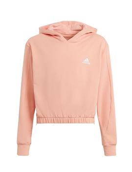 Sudadera Adidas G M Cover Up para niña salmón