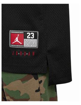 Camiseta Jordan Y Tank 23 Negro/Rojo