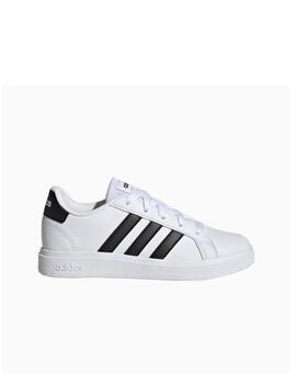 Zapatilla Adidas Grand Court 2.0 K Blanco/Negro