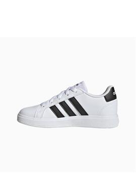 Zapatilla Adidas Grand Court 2.0 K Blanco/Negro