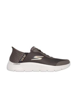 Zapatilla Skechers M Go Walk Flex Slip-ins BRN