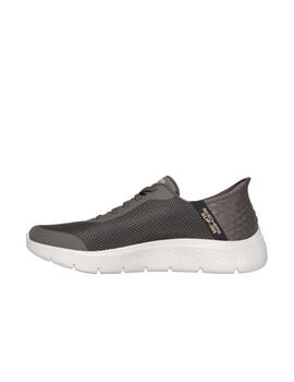 Zapatilla Skechers M Go Walk Flex Slip-ins BRN