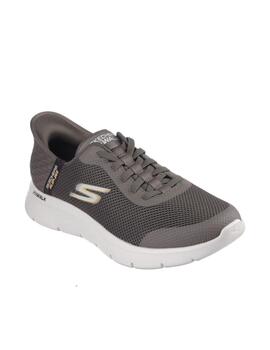 Zapatilla Skechers M Go Walk Flex Slip-ins BRN