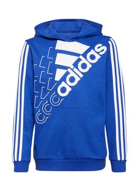 Sudadera Adidas Niño Capucha Azul