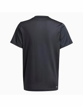 Camiseta Adidas U Training Logo Negro/Verde