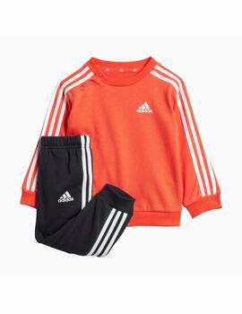 Chandal Adidas Infant 3S Jogger Rojo/Negro