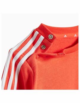 Chandal Adidas Infant 3S Jogger Rojo/Negro