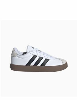 Zapatilla Adidas VL Court 3.0 K Blanco/Negro