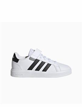 Zapatilla Adidas Grand Court 2.0 EL K Blanco/Negro