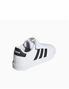 Zapatilla Adidas Grand Court 2.0 EL K Blanco/Negro