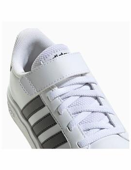 Zapatilla Adidas Grand Court 2.0 EL K Blanco/Negro