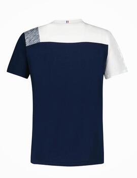 Camiseta Lecoq Saison 1 SS Nº1 Hombre Marino/Blanc