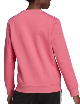 Sudadera Adidas Esentials Fleece para mujer rosa
