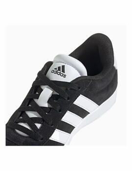 Zapatilla Adidas VL Court 3.0 K Negro/Blanco