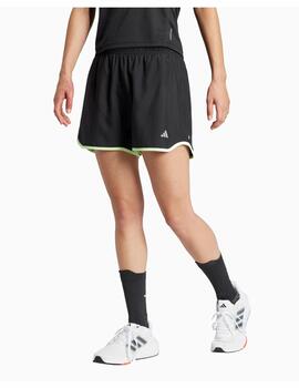 Short Adidas W Run It 4' Negro/Verde