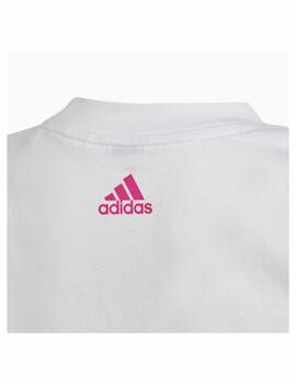 Conjunto Adidas LK BL CO T Blanco/Rosa