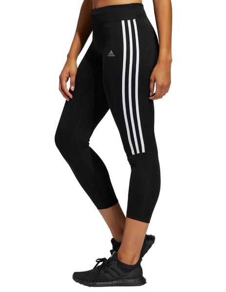 comienzo Ilegible Saca la aseguranza Malla Adidas Running 3 bandas Mujer Negra