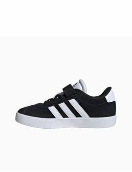 Zapatilla Adidas VL Court 3.0 EL C Negro/Blanco