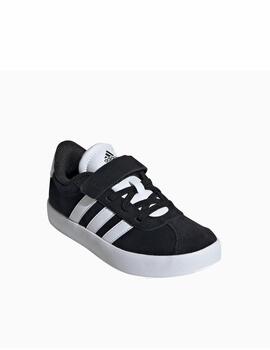 Zapatilla Adidas VL Court 3.0 EL C Negro/Blanco