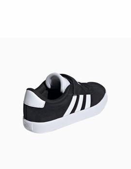 Zapatilla Adidas VL Court 3.0 EL C Negro/Blanco