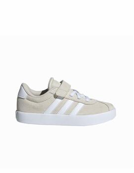 Zapatilla Adidas VL Court 3.0 EL C Beige/Blanco