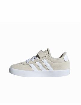 Zapatilla Adidas VL Court 3.0 EL C Beige/Blanco