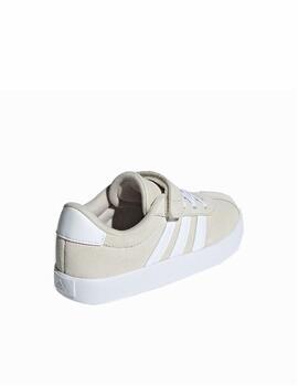 Zapatilla Adidas VL Court 3.0 EL C Beige/Blanco