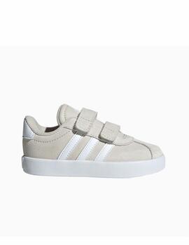 Zapatilla Adidas VL Court 3.0 CF Bebé Beige/Blanco