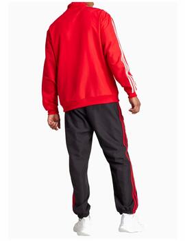 Chandal Adidas M 3S WV TT Rojo/Negro