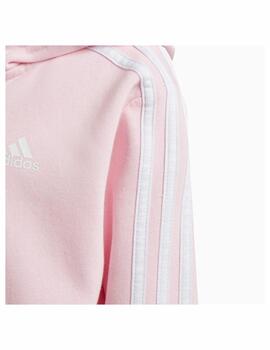 Chaqueta Adidas LK 3S FL FZ Hoodie Rosa/Blanco